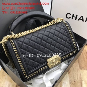 Chanal boy handle original leather  งานหนังแท้ งานสวยเหมือนแท้