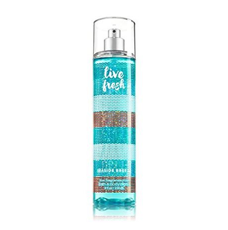 Bath & Body Works Live Fresh Fine Fragrance Mist 236 ml. สเปร์ยน้ำหอมที่ให้กลิ่นติดกายตลอดวัน กลิ่นหอมสดชื่นดั่งรับอากาศบริสุทธิ์จากท้องทะเล ผสมกลิ่นหอมละมุนๆของมะพร้าว