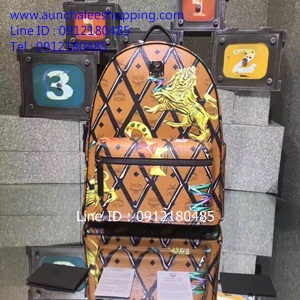 MCM backpack เกรด Top Hiend size 26 cm งานหนังแท้ ลายสวยคมชัด พร้อมส่งคะ