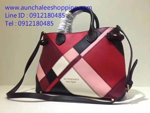 Burberry leather shoulder bag Top Hiend size 34 cm หนังแท้คุณภาพดีน่าใช้ งานสวยคุณภาพดี