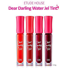 Etude House Dear Darling Water Gel Tint ลิปทิ้นส์ watergel รุ่นใหม่ที่ให้สีเจิดจ้า pigment อัดแน่น สีสันสดใสมีชีวิต ชีวา สูตรใหม่เพิ่มความเข้มข้นของ พิกเม้นท์สีเป็น 2 เท่า 