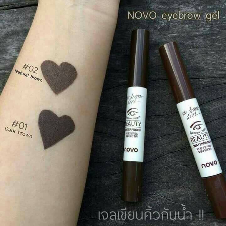 NOVO Eyebrow Gel โนโว เจลเขียนคิ้วน้ำจากเกาหลี คิ้วสวยดูมีมิติเพราะคิ้วคือมงกุฎของหน้า มี novo เจลคิ้ว เขียนง่าย ชัดเป๊ะ กันเหงื่อ กันน้ำ ให้ใบหน้าคุณสวยเป๊ะตลอดวัน