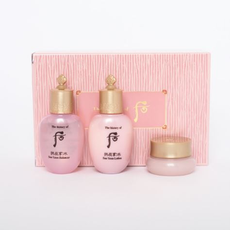 The History of Whoo Soo Yeon Hydrating Special Gift Set 3 items เซ็ทบำรุงผิวสุดหรู 3 ชิ้น เพื่อผิวเปล่งปลั่งชุ่มชื้น ปรับสภาพผิวหน้า ให้มีความเรียบเนียนกระจ่างใส แลดูสุขภาพดีจากภายในสู่ภายนอก