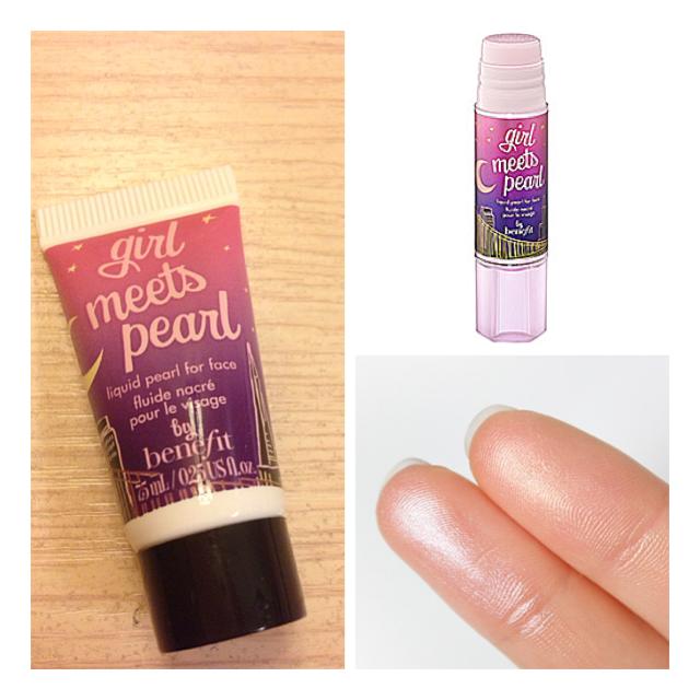 Benefit Girl Meets Pearl ขนาดทดลอง 7.5ml. ไพรเมอร์สีทองประกายชมพู เพื่อปรับผิวหน้าให้สว่างกระจ่างใส เรียบเนียนอย่างเป็นธรรมชาติ ประกอบไปด้วย ราสพ์เบอรี่ และคาโมไมล์ ช่วยบำรุงให้ผิวขาวใส อณูของชิมเมอร์ ช่วยสะท้อนแสงให้ผิวดูกระจ่าง สว่าง สดใส เม