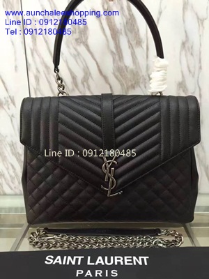 Ysl leather shoulder bag Hiend size 32 cm หนังนิ่มสวย งานสวยเหมือนแท้ 