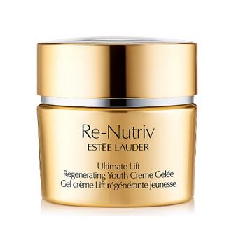 ESTEE LAUDER Re-Nutriv Ultimate Lift Regenerating Youth Creme Gelee (Creme Gel) ขนาดทดลอง 7ml. เจลครีมทรงคุณค่าจะมอบสัมผัสที่เนียนลื่นให้ผิวได้รับการปรนนิบัติอย่างหรูหราและเบาสบาย มอบผิวที่แลดูอ่อนเยาว์ ผิวดูสุขภาพดีขึ้น มอบผ