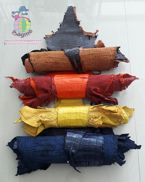 พร้อมส่ง  แผ่นหนังแท้ ฟอกสี
