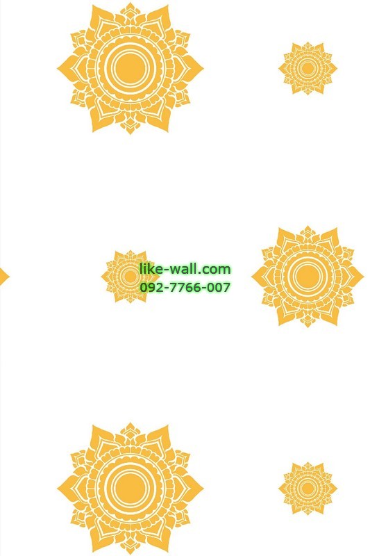 วอลเปเปอร์ลายดอกดาว สีขาว