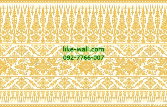 Border วอลเปเปอร์ลายกรวยเชิง สีขาว