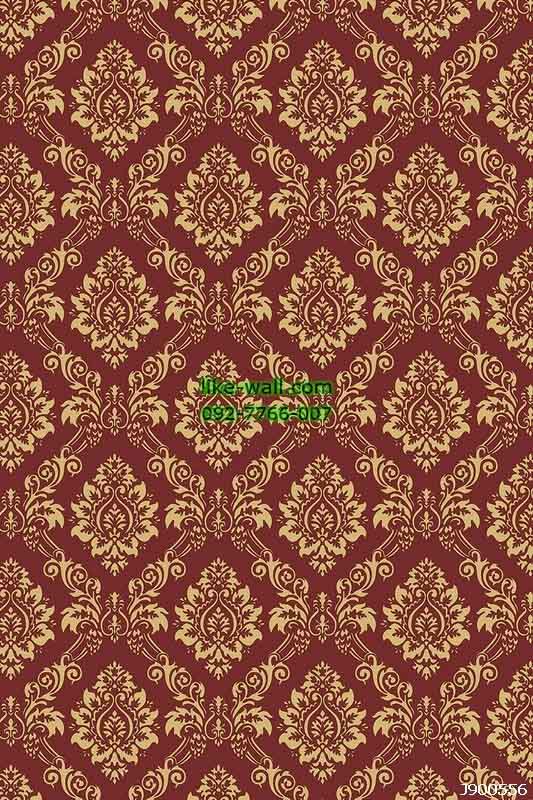 วอลเปเปอร์ลายหลุยส์ สีแดง