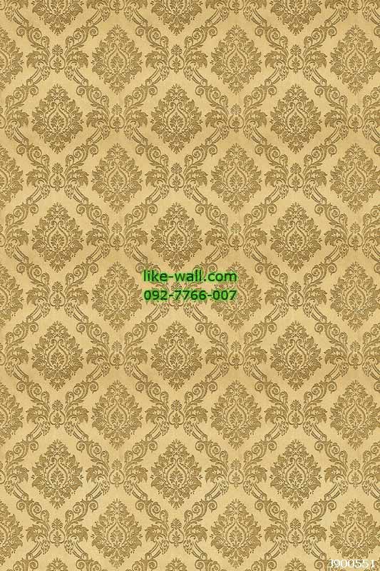 วอลเปเปอร์ลายหลุยส์ สีเหลือง