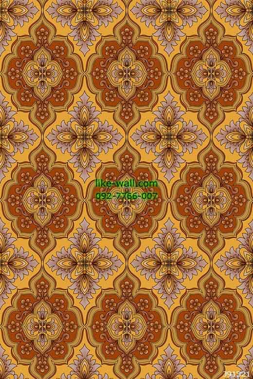 วอลเปเปอร์ลายดอกไม้หลุยส์ สีเหลือง