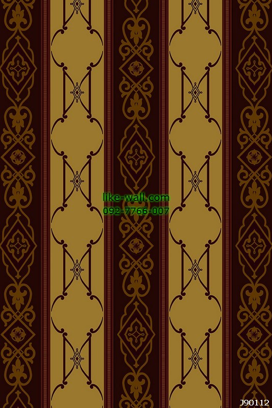 วอลเปเปอร์ลายหลุยส์เส้นตรง สีแดง