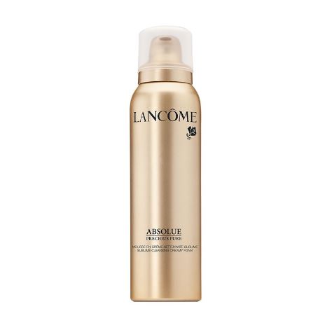 Lancome Absolue Pure Sublime Cleansing Creamy Foam 150ml. โฟมทำความสะอาดเนื้อครีมที่อุดมไปด้วยคุณค่า ช่วยเสริมสร้างโปรไซเรน และสารสกัดจากดอกไอริช จะช่วยสลายเครื่องสำอางค์และสิ่งสกปรกอย่างอ่อนโยน ผิวของคุณจะดูสดชื่นมีชีวิชีวา และรู้สึกถึงความสะ