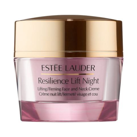 Estee Lauder Resilience Lift Night Lifting/Firming Face and Neck Creme 50ml. ครีมลดเลือนริ้วรอยแห่งวัยยามค่ำคืน สำหรับอายุ 40ปีขึ้น เสริมการสร้างคอลลาเจนและอีลาสติน เพิ่มความชุ่มชื่น และกักเก็บความชุ่มชื่นไว้ตลอดคืน ฟื้นฟูผิวให้ริ้วรอยจางลง ริ