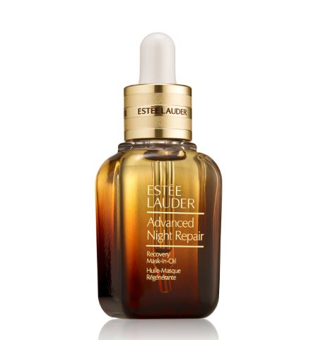 Estee Lauder Advanced Night Repair Recovery Mask In Oil 30 ml. ออยล์บำรุงมอบผิวที่ดูดีจากภายในสู่ภายนอก บางเบา ซึมซาบไว ไม่เหนียวเหนอะหนะ ไม่เพิ่มความมันส่วนเกิน และไม่ก่อให้เกิดการอุดตัน ช่วยเสริมการทำงานของ เซรั่ม Advanced Night Repair ให้ดี