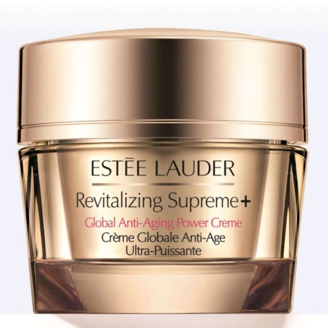 Estee Lauder Revitalizing Supreme+ Global Anti-Aging Power Creme 50ml. สำหรับผิวธรรมดา-ผิวผสม มอยซ์เจอไรเซอร์มอบสัมผัสที่อ่อนโยนและเนียนนุ่มดุจแพรไหม ให้ผิวรู้สึกกระชับ อ่อนนุ่มและดูเปล่งประกายมีชีวิตชีวา สัญญาณความร่วงโรยนานาประการดูลดเลือนลง