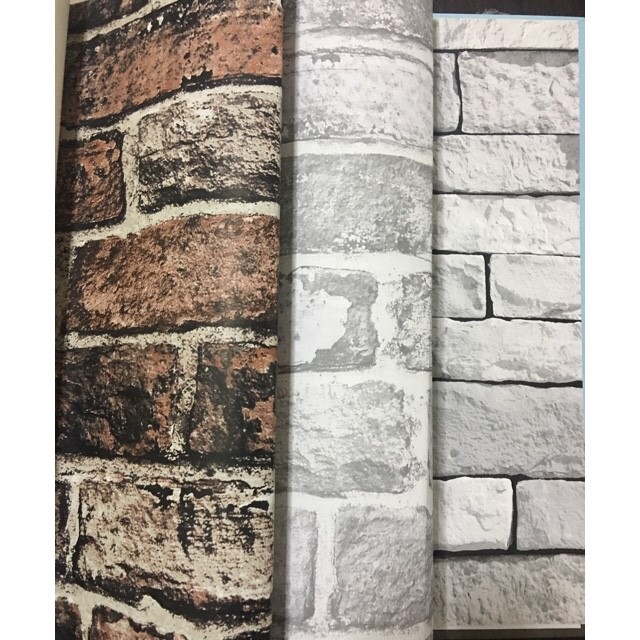 wallอิฐ หิน ไม้2 กว้าง53ซม ยาว10ม. ม้วน5ตรมrl