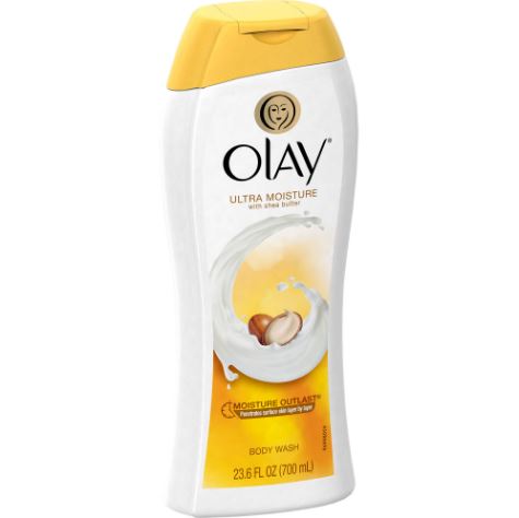 Olay Ultra Moisture Moisturizing Body Wash With Shea Butter 700ml. ครีมอาบน้ำที่มีมอยเจอร์ไรเซอร์เข้มข้น เนื้อครีมที่เนียนนุ่มอาบสะอาด สูตรที่มีส่วนผสมของเชียบัตเตอร์ ช่วยเติมความชุ่มชื้นให้กับผิว ล้างแล้วผิวกายไม่แห้งตึง ช่วยปรับสภาพผิวกายให้