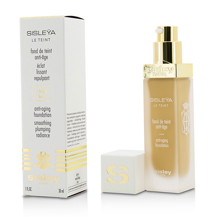 Sisley Sisleya Le Teint Anti-Aging Foundation Smoothing Plumping Radiance 30ml. ครีมรองพื้นจากที่สุดแห่งวิทยาการบำรุงผิวอ่อนเยาว์ของซิสเล่ย์ แต่งผิวให้ดูเรียบเนียน ใสกระจ่าง ลดการปรากฏของริ้วรอย ตลอดทั้งวัน พร้อมด้วยผลลัพธ์จากคุณค่าบำรุงในแบบส