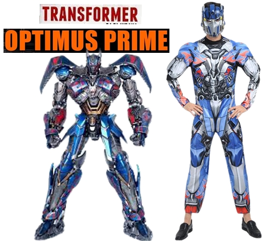 ++พร้อมส่ง++ชุดออพติมัสไพร์มจากทรานฟอร์เมอร์ใส่เกราะเต็มเซ็ท ชุด+หน้ากาก optimus prime ชุดหุ่นยนต์ หนังดัง Transformer ชุดหุ่นยนต์ 