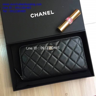 Chanal wallet original leather รายละเอียดสวยเหมือนแท้ แบบใหม่ล่าสุด