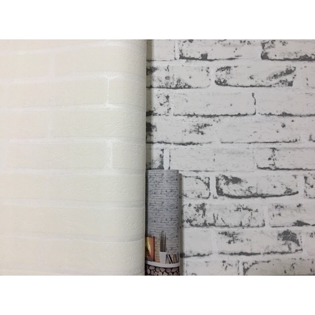 wallอิฐ หินไม้1 กว้าง53ซม ยาว10ม ม้วน5ตรมc เนื้อนูน  ไวนิวส์