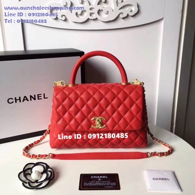 Chanal coco original leather size 10.5" งานสวยเหมือนแท้มากที่สุด 