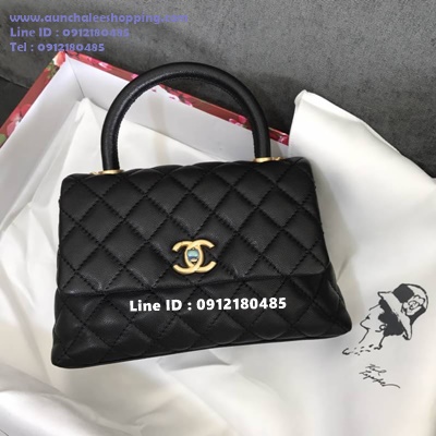 Chanal coco original leather size 9.5" งานสวยเหมือนแท้มากที่สุด 