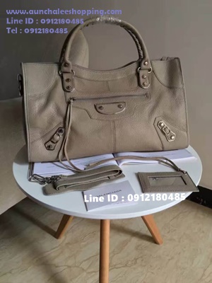 Balenciaga mini city size 43 cm งาน ออริจินอล ทำจากหนังแกะแท้ ยิ่งใช้หนังยิ่งเหมือนแท้