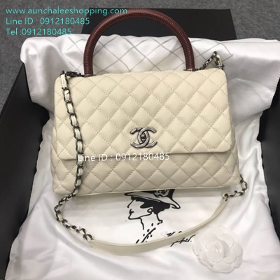 Chanal Coco original leather size 28 cm งานสวยเหมือนแท้มากที่สุด 