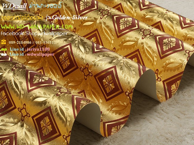 วอลเปเปอร์ติดผนัง สไตล์ Golden-Silver