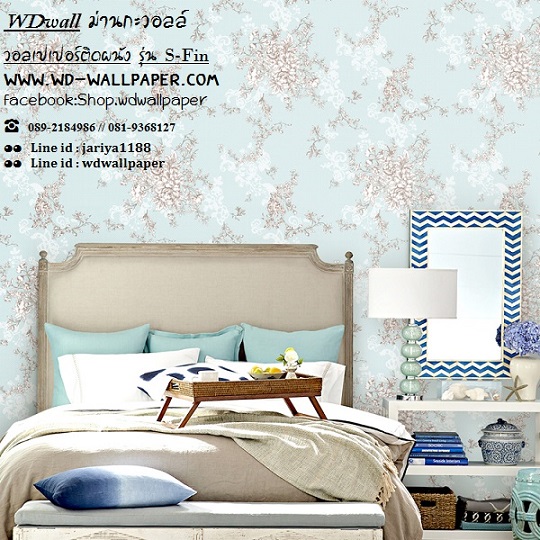 วอลเปเปอร์ติดผนัง สไตล์ดอกไม้วินเทจ หลุยส์วินเทจ  (Vintage Style)