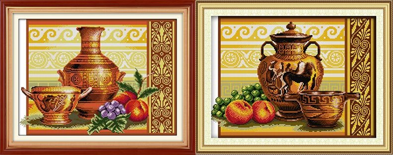 Pottery and fruit (ไม่พิมพ์/พิมพ์ลาย) 