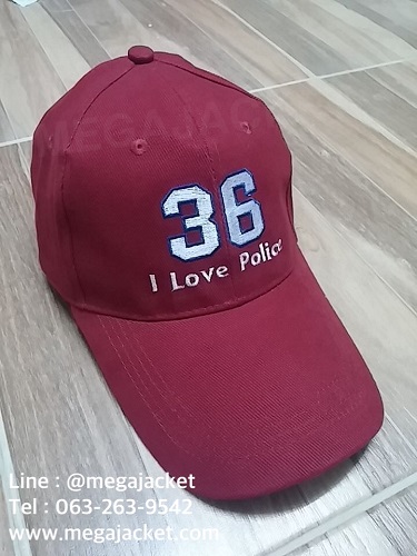 ตย.งานลูกค้า หมวก Cap ผ้าพีช(คอตตอน/พรีเมียม) รวมรุ่นตำรวจ I Love Police 36 รับทำหมวกปักพรีเมียม สั่งทำหมวกสกรีน รับทำหมวกปัก โทร 093-632-6441
