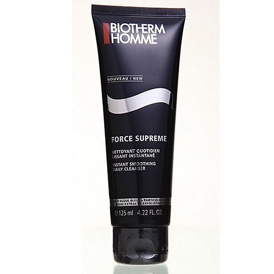 BIOTHERM Homme Force Supreme Instant Smoothing Daily Cleanser 125ml โฟมล้างหน้าสูตรสะอาดหมดจดสำหรับผู้ชาย ขจัดสิ่งสกปรกอย่างล้ำลึก มีประสิทธิภาพ ด้วยอนุภาคขนาดเล็กและสารสกัดจากต้นซีดาร์ เตรียมผิวให้พร้อมรับการบำรุงในขั้นตอนต่อไปอย่างเต็มที่ 