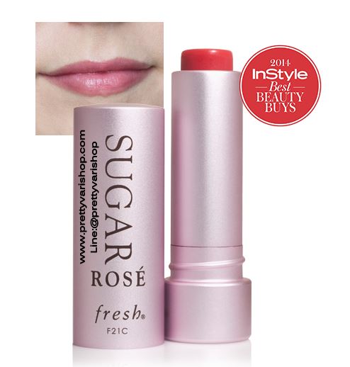 Fresh Sugar Rose Tinted Lip Treatment Sunscreen SPF 15 ขนาด 4.3 g. ลิปทินท์บำรุงริมฝีปากสูตรเข้มข้น ทำให้ความชุ่มชื้นแก่ริมฝีปาก มอบความเรียบเนียนและยังช่วยป้องกัน ริมฝีปากจากการทำลายของแสงแดด มาพร้อมกับเฉดสีแดงกุหลาบอันสวยงาม