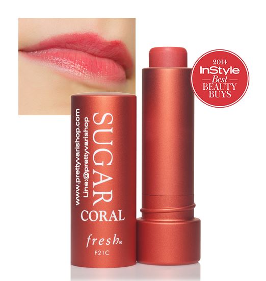 Fresh Sugar Coral Tinted Lip Treatment Sunscreen SPF 15 ขนาด 4.3 g. ลิปทินท์บำรุงริมฝีปากสูตรเข้มข้น ทำให้ความชุ่มชื้นแก่ริมฝีปาก มอบความเรียบเนียนและยังช่วยป้องกัน ริมฝีปากจากการทำลายของแสงแดด มาพร้อมกับเฉดสีส้มปะการังอันชุ่มฉ่ำ
