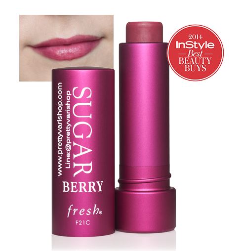 Fresh Sugar Berry Tinted Lip Treatment Sunscreen SPF 15 ขนาด 4.3 g. ลิปทินท์บำรุงริมฝีปากสูตรเข้มข้น ทำให้ความชุ่มชื้นแก่ริมฝีปาก มอบความเรียบเนียนและยังช่วยป้องกัน ริมฝีปากจากการทำลายของแสงแดด มาพร้อมกับเฉดสีชมพูเบอร์รี่อันสดใส