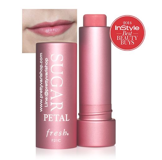 Fresh Sugar Petal Tinted Lip Treatment Sunscreen SPF 15 ขนาด 4.3 g. ลิปทินท์บำรุงริมฝีปากสูตรเข้มข้น ทำให้ความชุ่มชื้นแก่ริมฝีปาก มอบความเรียบเนียนและยังช่วยป้องกัน ริมฝีปากจากการทำลายของแสงแดด มาพร้อมกับสีชมพูสดใสดั่งดอกไม้บาน