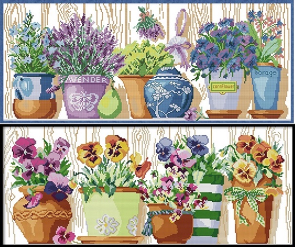 Flower pot (ไม่พิมพ์/พิมพ์ลาย) 