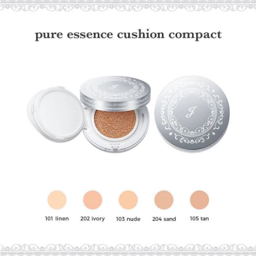 **พร้อมส่ง**JILL STUART Pure Essence Cushion Compact (คุชชั่น+ตลับ+พัฟ) คุชชั่นตัวใหม่ไม่หนาแต่ปกปิดรูขุมขนและให้ความชุ่มชื้นเงางามได้ยาวนาน ผิวเปล่งประกายสดชื่น และชุ่มชื้นเต็มพิกัด ผิวดุจปราศจากรูขุมขน ราวเผยผิวธรรมชาติ แต่งดงามยิ่งกว่า ผิวสวยสมบูรณ์แบบ