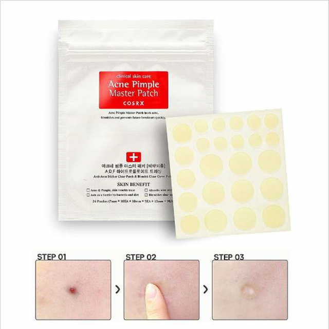 *พร้อมส่ง**COSRX Acne Pimple Master Patch 24 Patches แผ่นแปะสิวที่ดูดหัวสิวออกมาภายในข้ามคืน ดูดสิวได้ดีมากจริงๆ !! แค่แปะแล้วนอน ตอนเช้าแกะ รับรองสิวยุบแบบตะลึง ! ช่วยดูดซับสิวหนองได้อย่างดีเยี่ยม และทำให้แผลสิวหายไว แห้งไวมากยิ่งขึ้น ลดรอยสิว รอยแดง