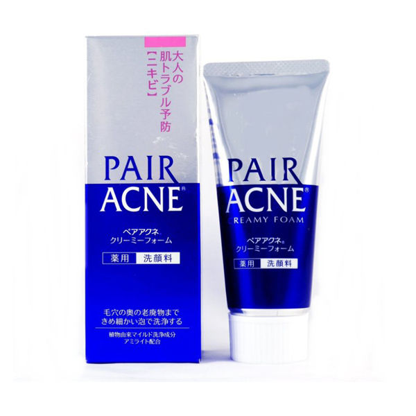 Pair Acne Creamy Foam 80 g. ครีมโฟมล้างหน้า สูตรอ่อนโยน ช่วยชำระล้างสิ่งสกปรกต้นเหตุของปัญหาสิวได้อย่างลำลึก พร้อมให้ความนุ่มชุ่มชื่นแก่ผิวไม่แห้งตึง ด้วยสารสกัดเอกสิทธิเฉพาะ Pair acne creamy foam โฟมเนื้อละเอียดamilite เข้าทำความสะอาดผิวอย่าง