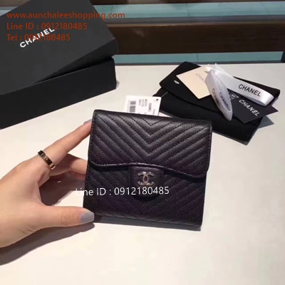 Chanal wallet original leather รายละเอียดสวยเหมือนแท้ แบบใหม่ล่าสุด