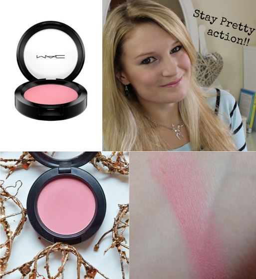 MAC Pro Longwear Blush# Stay Pretty ปริมาณ 6 g. (ขนาดปกติ) บลัชออนเนื้อแป้งละเอียดน้ำหนักเบา สูตรเฉพาะของ Pro Longwear ที่ให้สีสวยเนื้อเมคอัพนุ่มเกลี่ยง่ายและติดทนนานระหว่างวัน ด้วยความสะเอียดของเนื้อแป้งที่มากขึ้นจึงมีทำให้บลัชออนรุ่นนี้