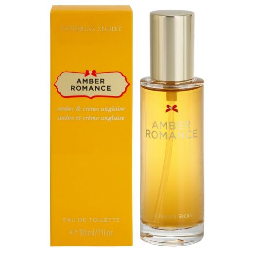 **พร้อมส่ง**Victoria's Secret Amber Romance Eau de Toilette 30 ml. สเปร์ยหัวน้ำหอมเข้มข้น ขวดแก้วหัวฉีดมีกล่อง ใช้ฉีดตามจุดชีพจรของร่างกาย ให้กลิ่นหอมติดทนนานทั้งวัน กลิ่นนี้จะเป็นกลิ่นหอมอ่อนๆของดอกไม้ ผสมกับกลิ่นวนิลานุ่มละมุนอันโดดเด่น ได้กลิ่นแล้