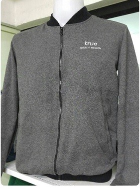 ตัวอย่างงานสั่งตัดแจ็คเก็ตทรง เบสบอล ผ้าคอตตอลตีเกล็ด 093-632-6441 รับตัดเสื้อแจ็คเก็ตบริษัท