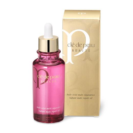 Cle de Peau Beaute Radiant Multi Repair Oil 75ml. ทรีทเมนท์ออยล์ที่สามารถใช้ได้ทั้งหน้าและตัว อุดมไปด้วยคุณค่าจะช่วยปรับความเนียนเรียบของผิวโดยทันทีและลดริ้วรอยบนใบหน้าให้น้อยลง ผิวจะดูกระชับเต่งตึงและมีเนื้อสัมผัสที่เรียบเนียนยิ่งขึ้น