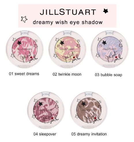 **พร้อมส่ง**JILL STUART Dreamy Wish Eye Shadow 1.2g. อายแชโดว์ลวดลายหินอ่อนที่ผสมผสานสองสีสันสุดพิเศษ สีสันที่แวววาว งดงามเป็นพิเศษเกิดขึ้นจากการผสานสองสีสันที่แตกต่างกันอย่างลงตัว มอบสีสันสดใสและชัดเจน ดีไซน์ลิมิเต็ดอิดิชั่น ที่สื่อถึงลวดลายท้องฟ้ายามประ